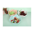 Factory Wholesale Plastic Rose Lace Pattern Basket For Fruit And Vegetable